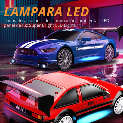 Coche Teledirigido de Drift con Luces LED